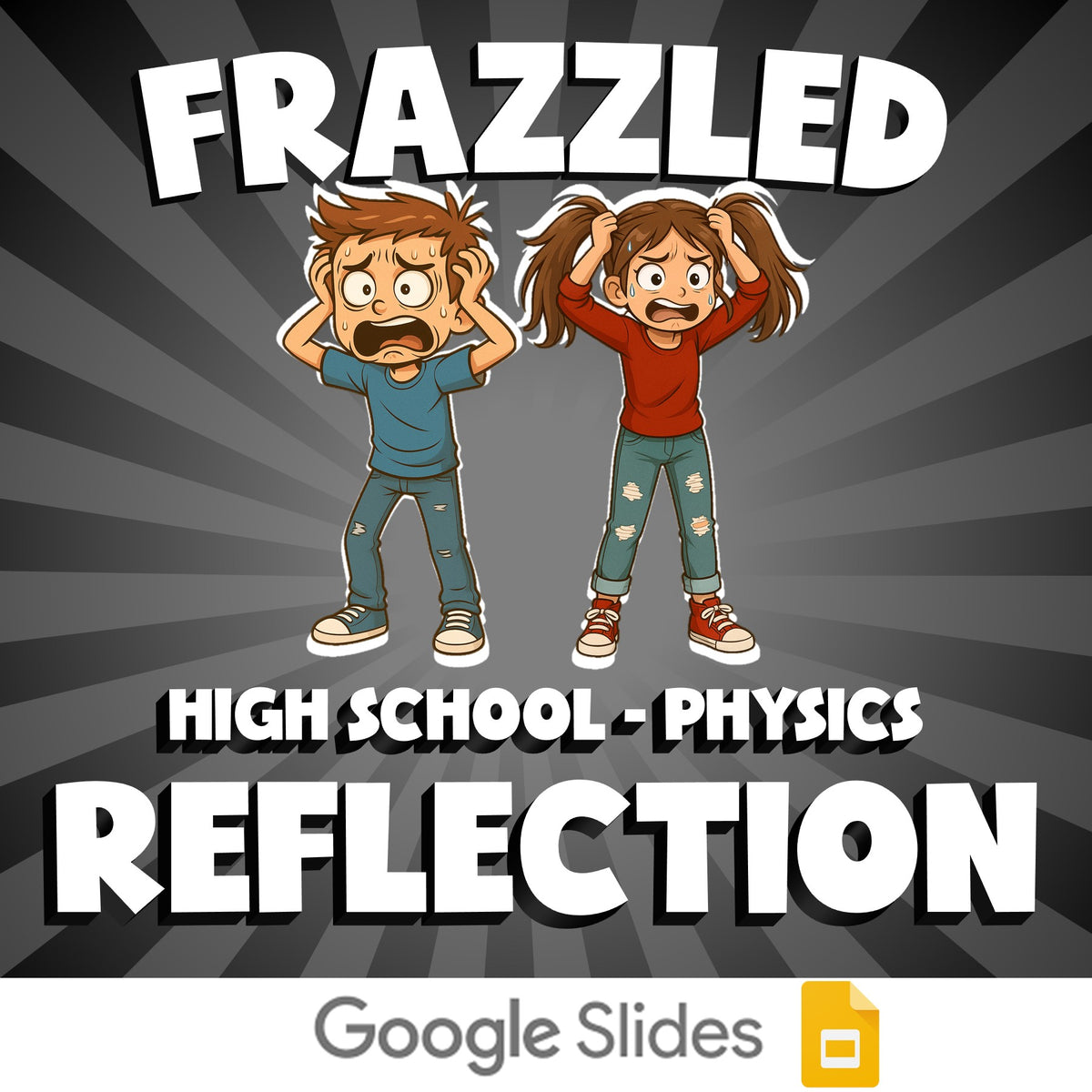 Reflection FRAZZLED Science Game - No Prep Physics Review Activity