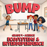 Ecosystems & Interdependence BUMP Science Game - No Prep Grade 4 Review Activity
