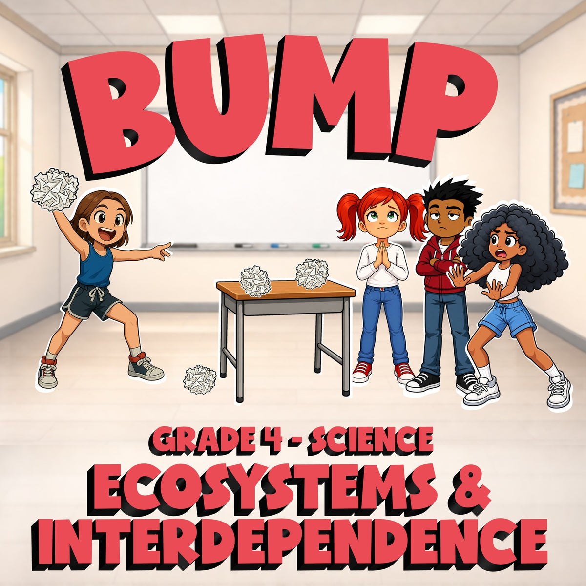 Ecosystems & Interdependence BUMP Science Game - No Prep Grade 4 Review Activity