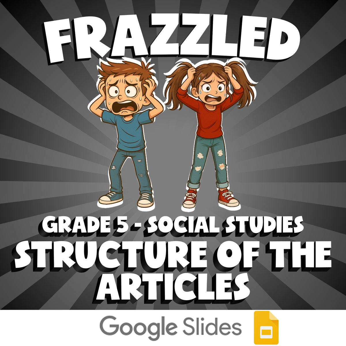 Structure of the Articles FRAZZLED Socials Game - No Prep Grade 5 Review