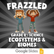 Ecosystems & Biomes FRAZZLED Science Game - No Prep Grade 8 Review Activity