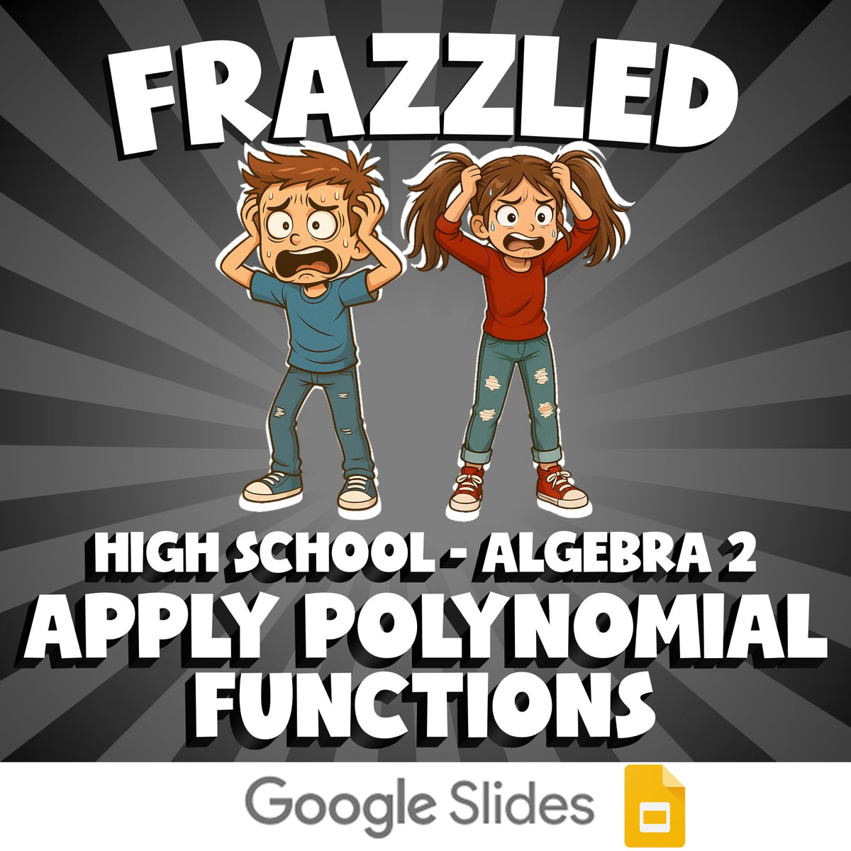 Apply Polynomial Functions FRAZZLED Math Game - No Prep Algebra 2 Review