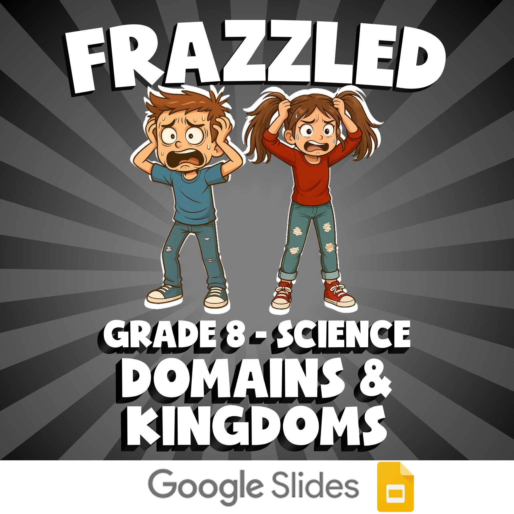 Domains & Kingdoms FRAZZLED Science Game - No Prep Grade 8 Review Activity