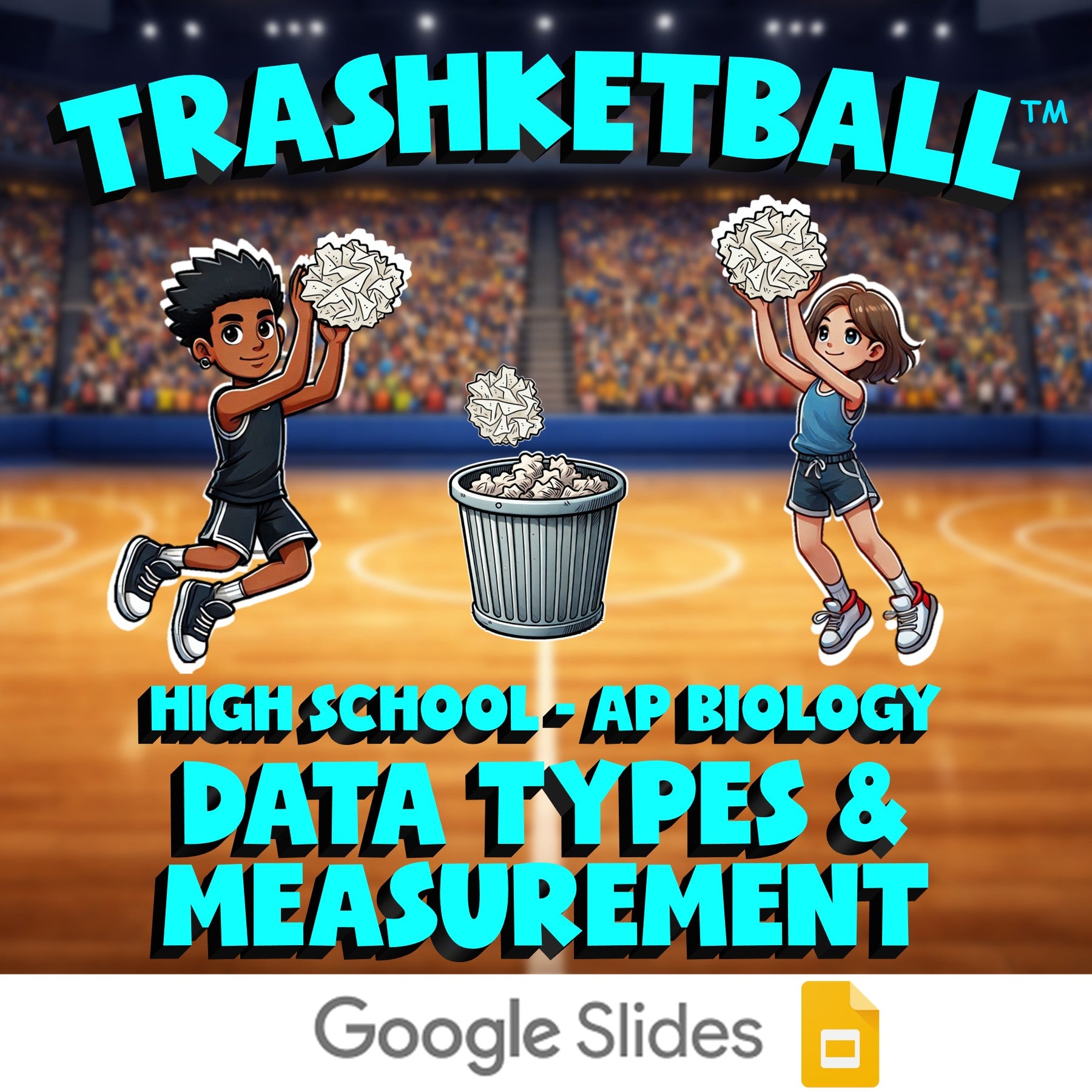 Data Types & Measurement TRASHKETBALL Science Game - No Prep AP Biology Review
