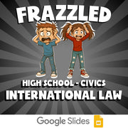 International Law FRAZZLED Civics Game - No Prep Review Activity