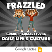 Daily Life & Culture FRAZZLED Socials Game - No Prep Grade 6 Review Activity