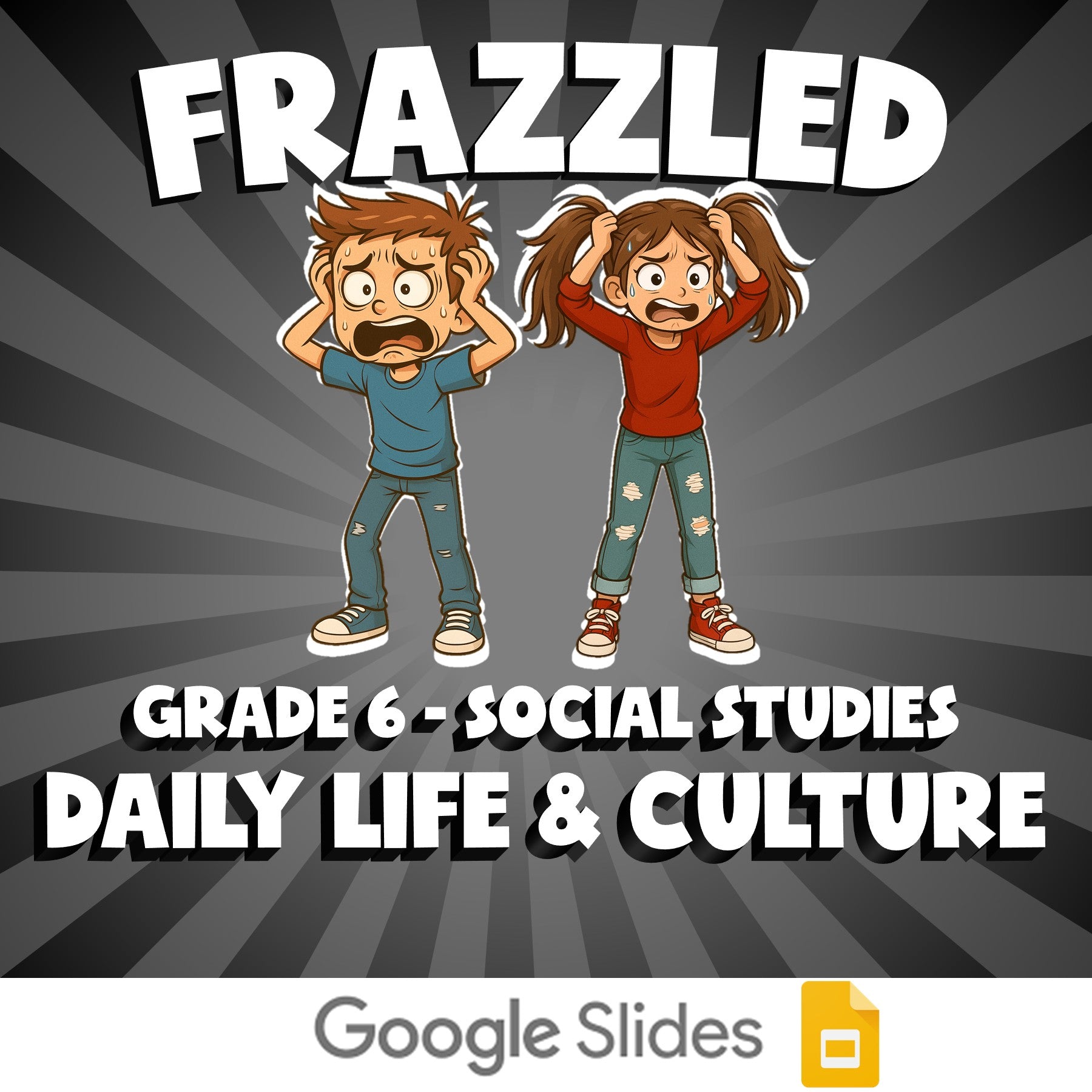 Daily Life & Culture FRAZZLED Socials Game - No Prep Grade 6 Review Activity