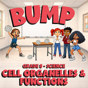 Cell Organelles & Functions BUMP Science Game - No Prep Grade 8 Review Activity