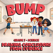 Drawing Conclusions From Evidence BUMP Science Game - No Prep Grade 3 Review