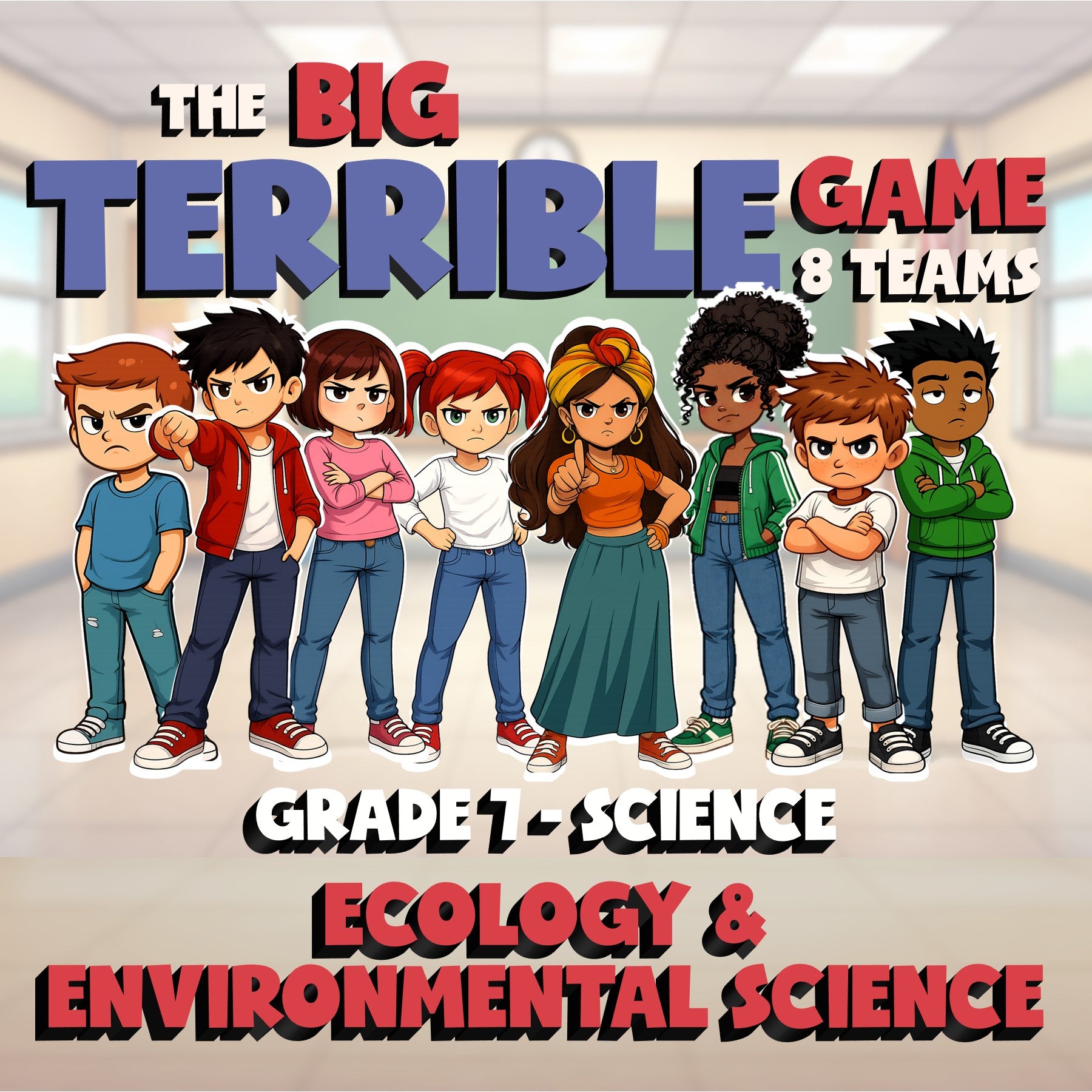 Ecology & Environmental Science BIG TERRIBLE GAME - Grade 7 Science Review