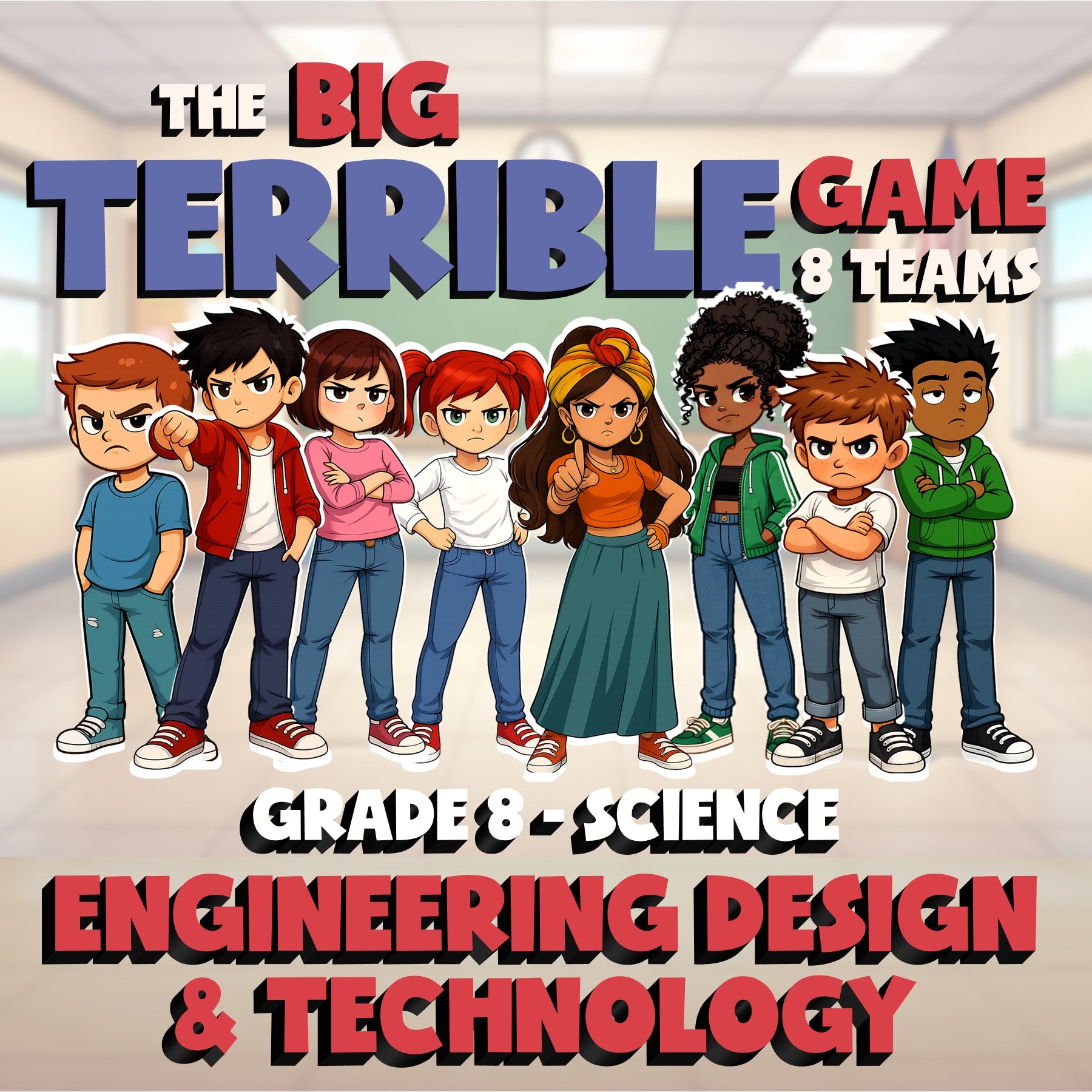 Engineering Design & Technology BIG TERRIBLE GAME - Grade 8 Science Review