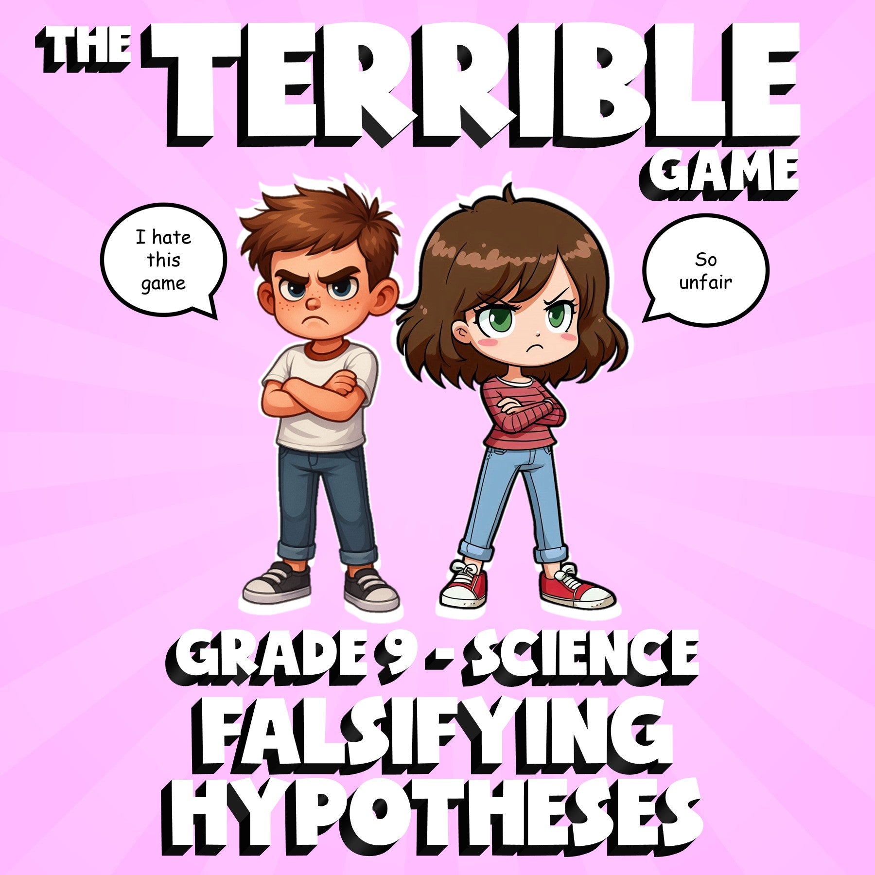 Falsifying Hypotheses THE TERRIBLE GAME - No Prep Grade 9 Science Review