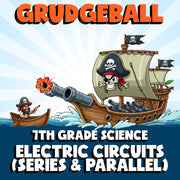 Electric Circuits (Series & Parallel) GRUDGEBALL Science Game - No Prep Grade 7