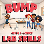 Lab Skills BUMP Science Game - No Prep Grade 8 Review Activity
