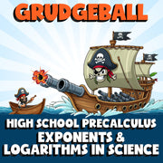 Exponents & Logarithms in Science GRUDGEBALL Math Game - No Prep PreCalculus