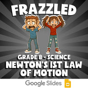 Newton's 1st Law of Motion FRAZZLED Science Game - No Prep Grade 8 Review