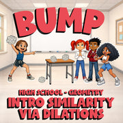 Intro Similarity via Dilations BUMP Math Game - No Prep Geometry Review Activity