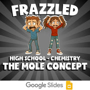 The Mole Concept FRAZZLED Science Game - No Prep Chemistry Review Activity