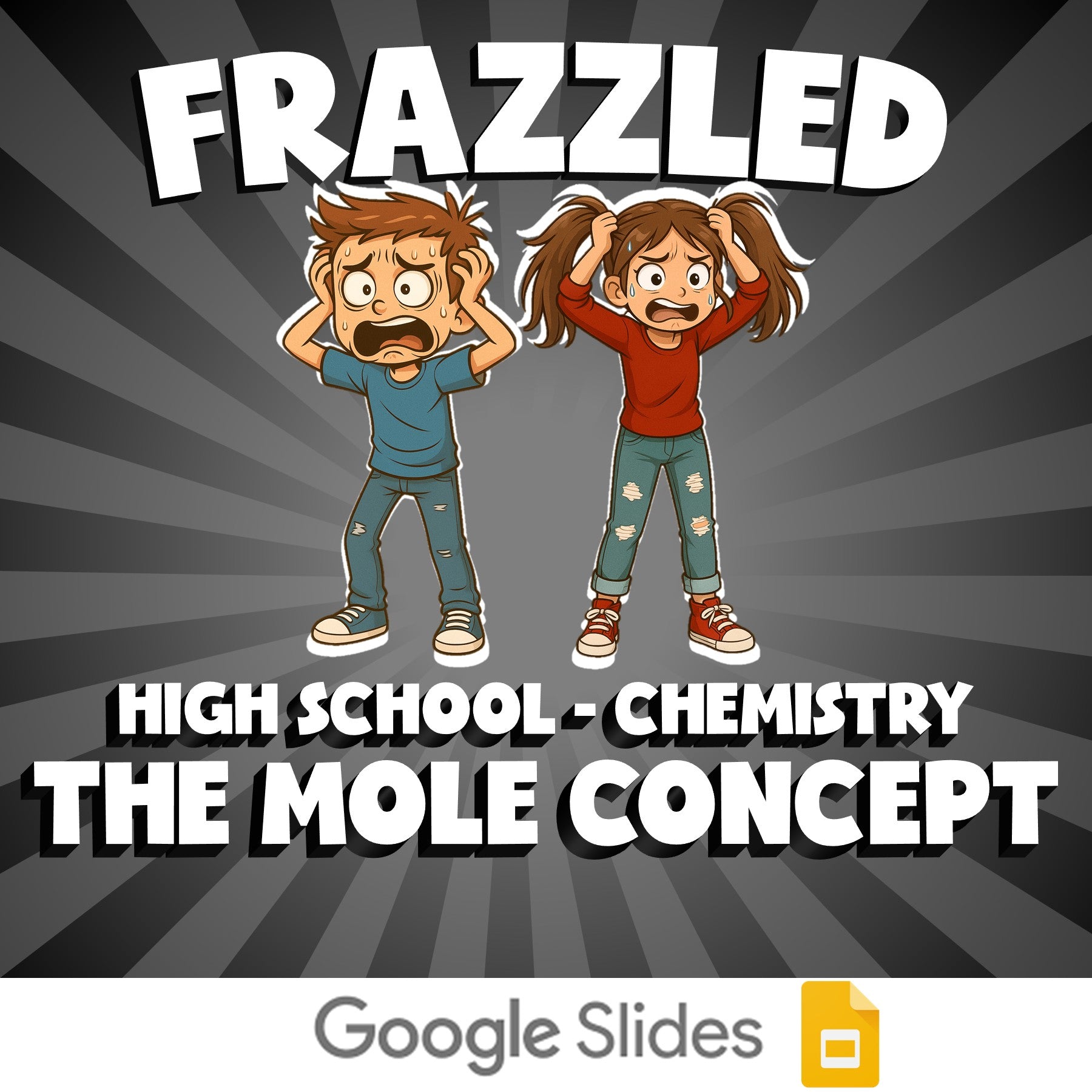 The Mole Concept FRAZZLED Science Game - No Prep Chemistry Review Activity
