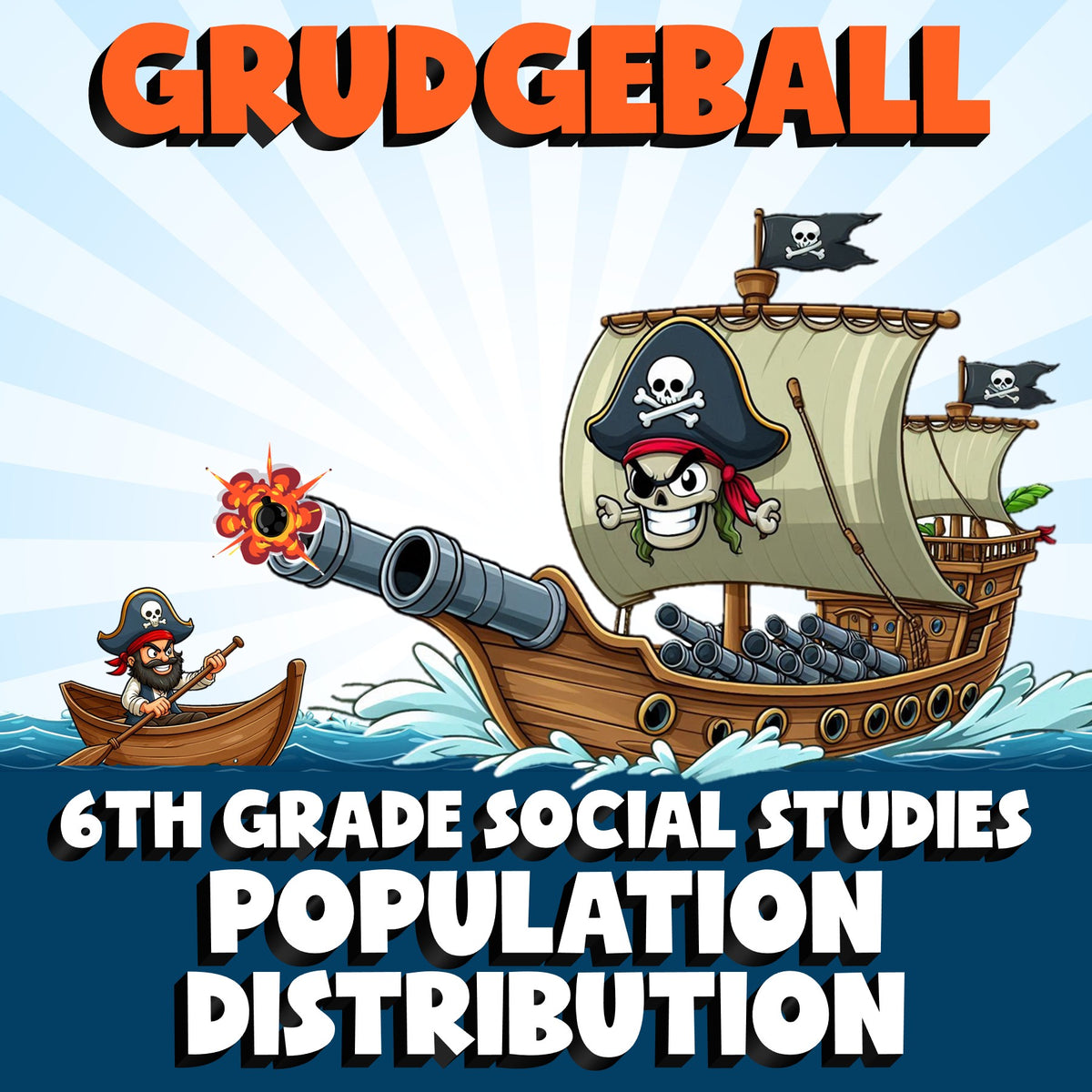 Population Distribution GRUDGEBALL Socials Game - No Prep Grade 6 Review