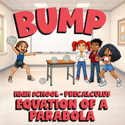 Equation of a Parabola BUMP Math Game - No Prep PreCalculus Review Activity