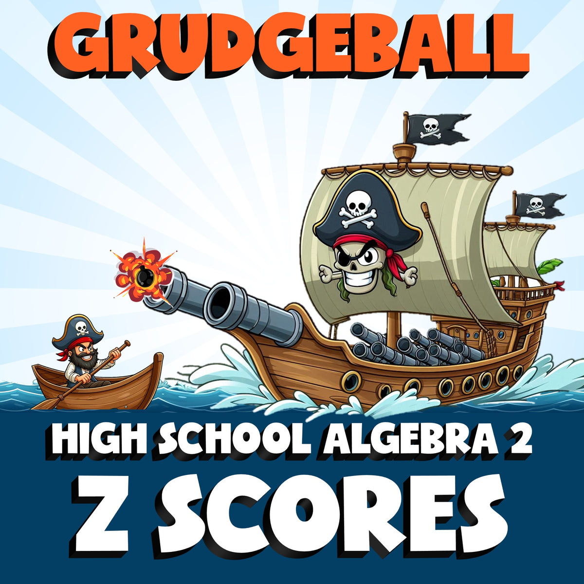 Z Scores GRUDGEBALL Math Game - No Prep Algebra 2 Review Activity