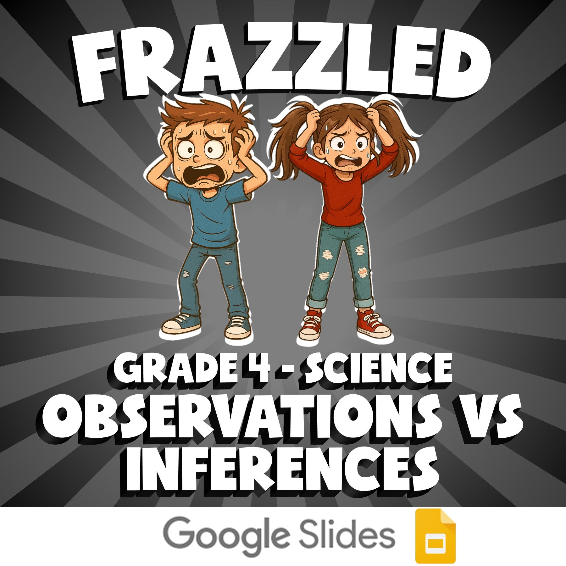 Observations vs Inferences FRAZZLED Science Game - No Prep Grade 4 Review