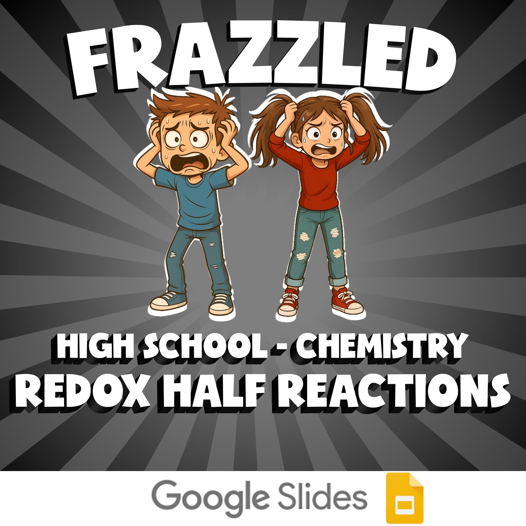 Redox Half Reactions FRAZZLED Science Game - No Prep Chemistry Review Activity