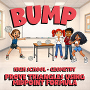 Prove Triangles Using Midpoint Formula BUMP Math Game - No Prep Geometry Review