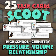 Pressure–Volume Relationship SCOOT TASK CARDS Science Game - No Prep Chemistry