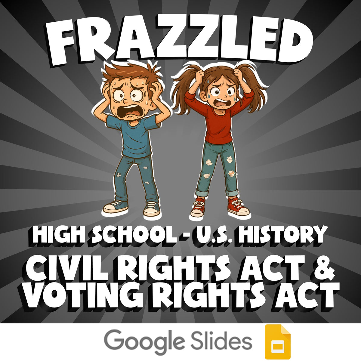 Civil Rights Act & Voting Rights Act FRAZZLED U.S. History Game - No Prep Review