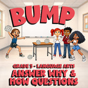 Answer Why & How Questions BUMP ELA Game - No Prep Grade 5 Review Activity