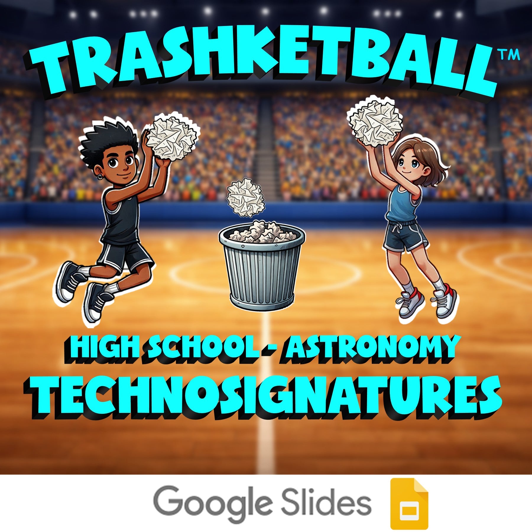 Technosignatures TRASHKETBALL Science Game - No Prep Astronomy Review Activity