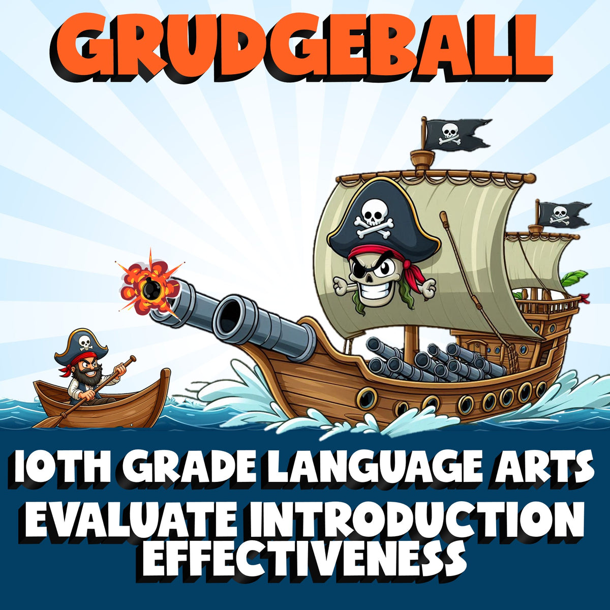 Evaluate Introduction Effectiveness GRUDGEBALL ELA Game - No Prep Grade 10