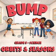 Orbits & Seasons BUMP Science Game - No Prep Grade 8 Review Activity