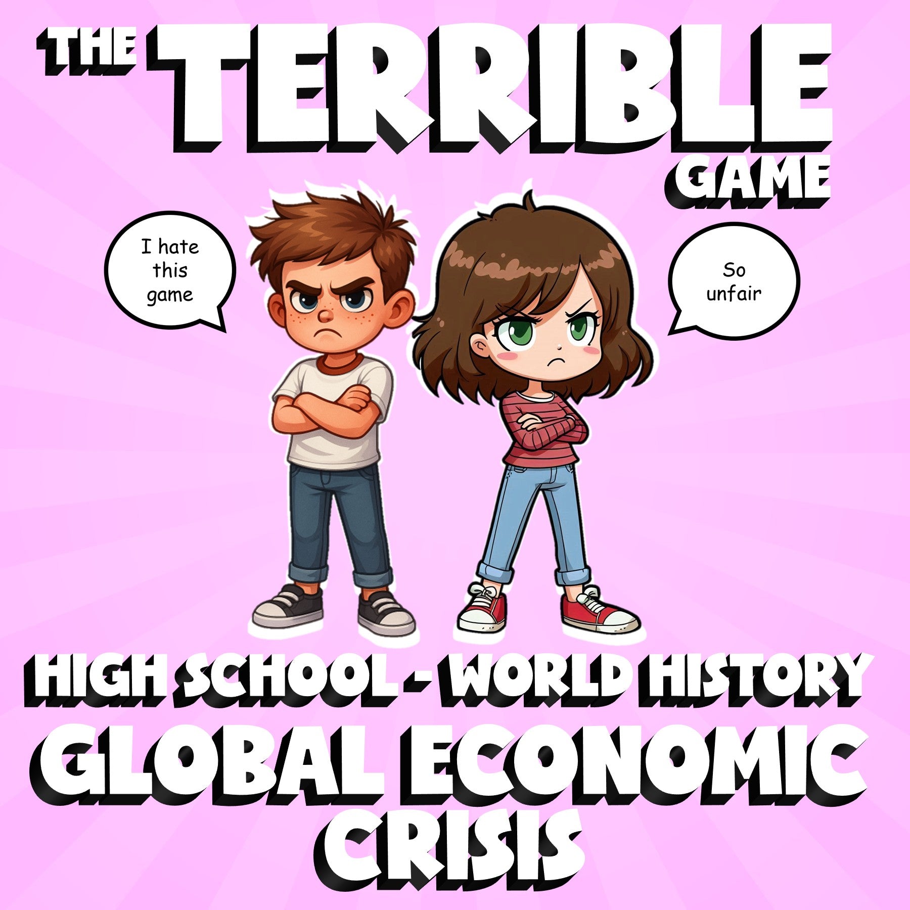 Global Economic Crisis THE TERRIBLE GAME - No Prep World History Review Activity