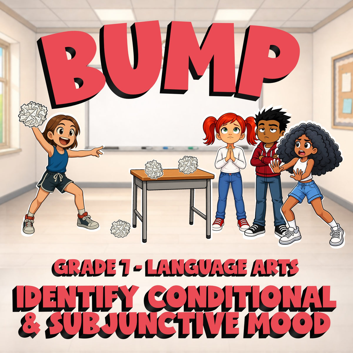 Identify Conditional & Subjunctive Mood BUMP ELA Game - No Prep Grade 7 Review