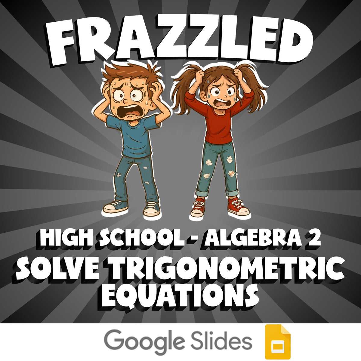 Solve Trigonometric Equations FRAZZLED Math Game - No Prep Algebra 2 Review