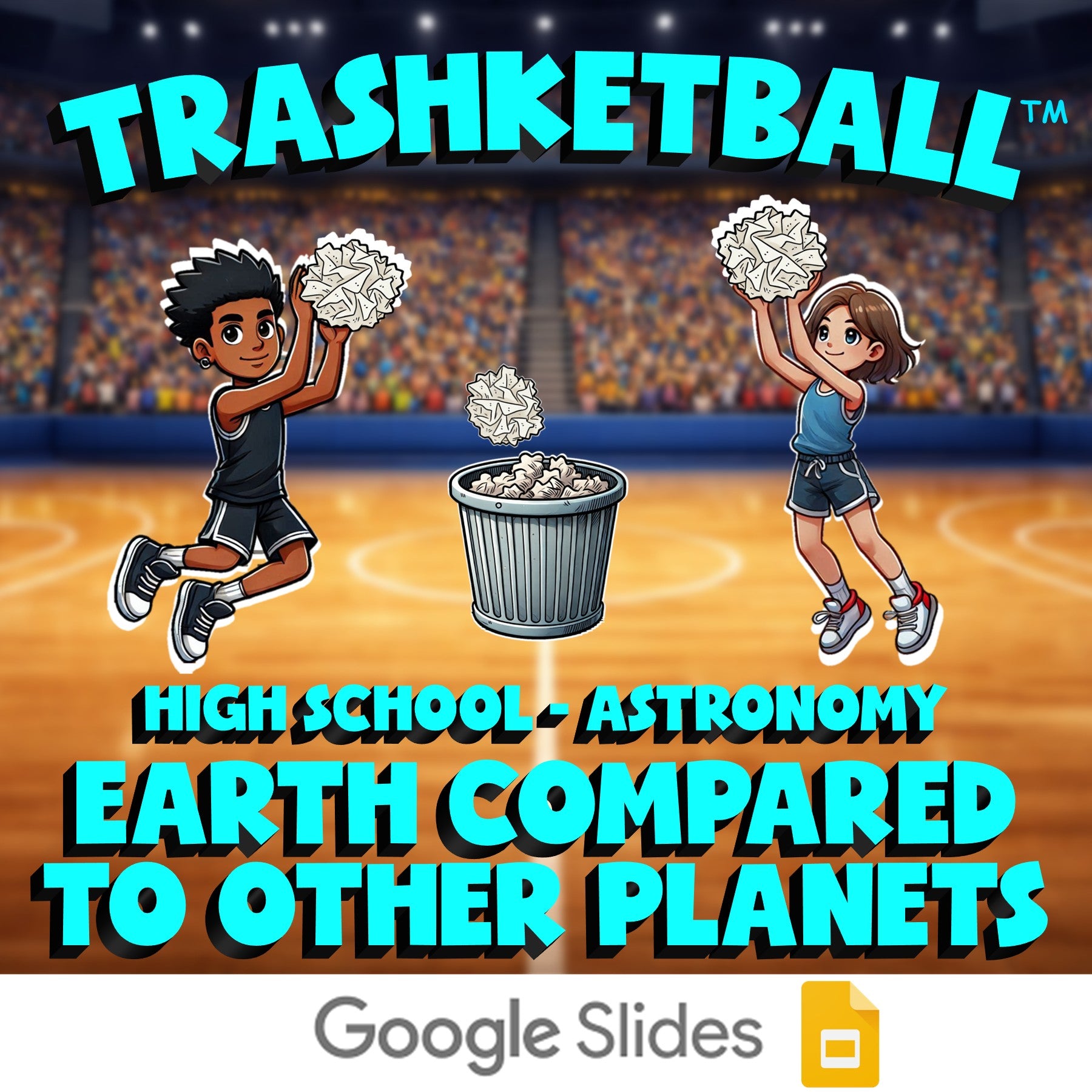 Earth Compared to Other Planets TRASHKETBALL Science Game - No Prep Astronomy