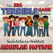 Angular Motion BIG TERRIBLE GAME - No Prep Physics Science Review Activity