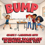 Understand Vocabulary in Informational Text BUMP ELA Game - No Prep Grade 3
