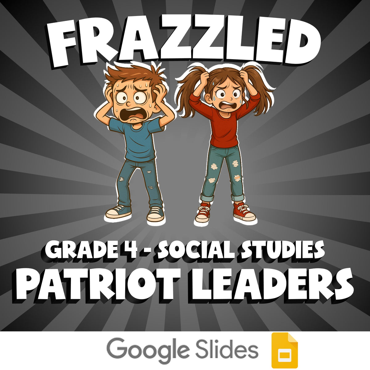 Patriot Leaders FRAZZLED Socials Game - No Prep Grade 4 Review Activity