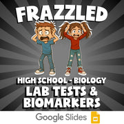 Lab Tests & Biomarkers FRAZZLED Science Game - No Prep Biology Review Activity