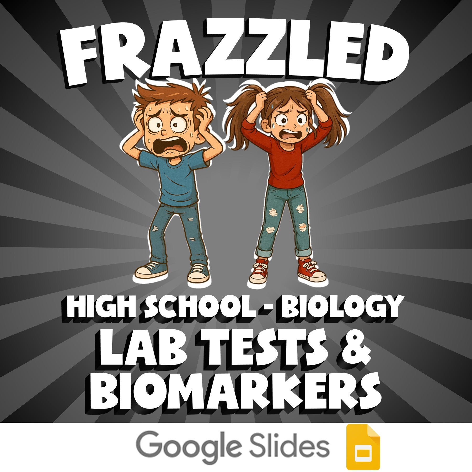 Lab Tests & Biomarkers FRAZZLED Science Game - No Prep Biology Review Activity