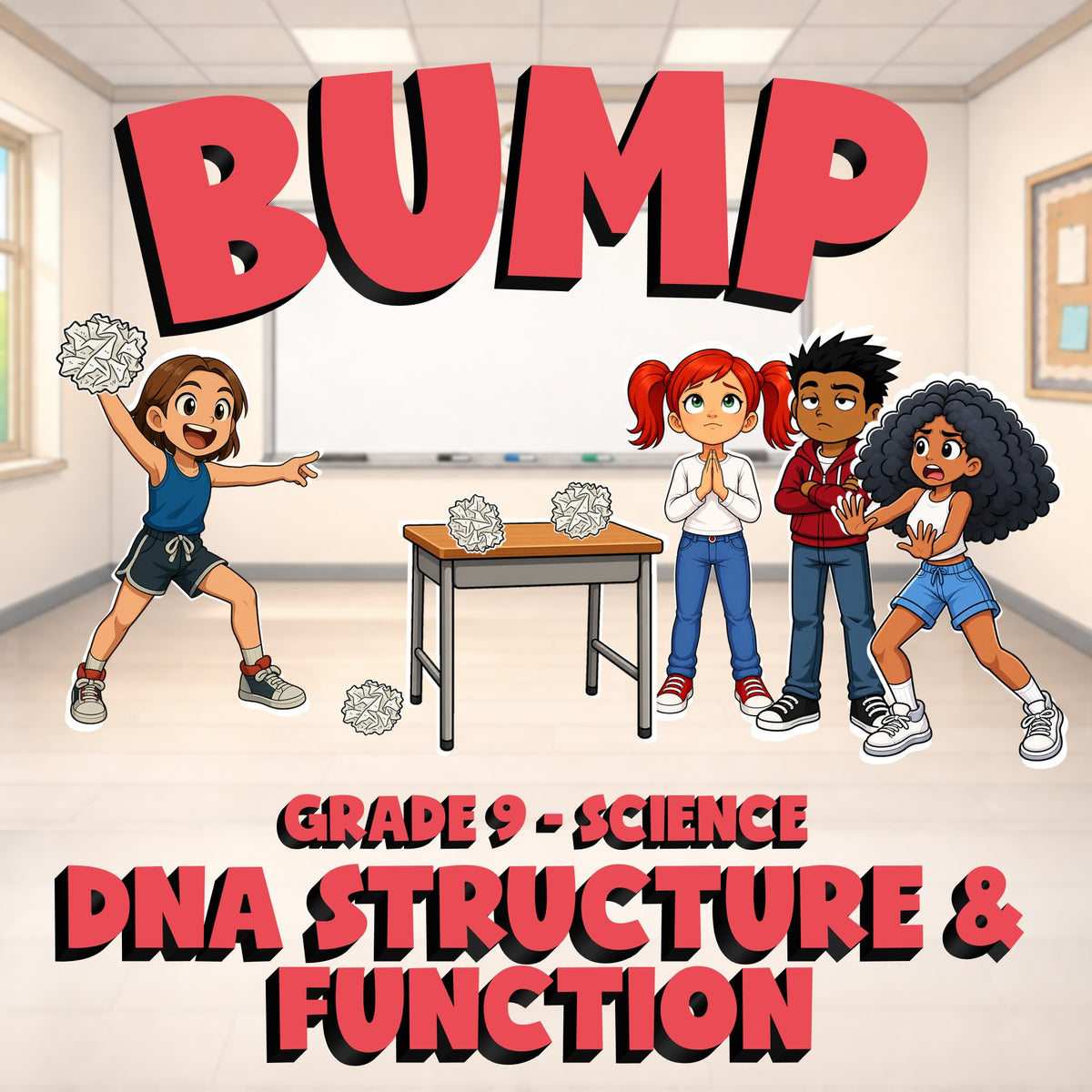 DNA Structure & Function BUMP Science Game - No Prep Grade 9 Review Activity