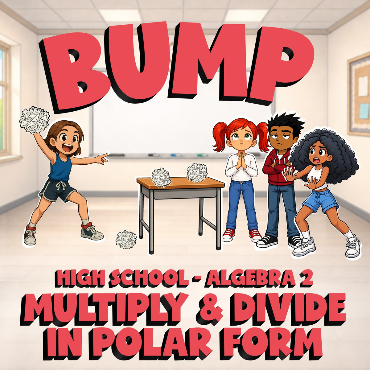 Multiply & Divide in Polar Form BUMP Math Game - No Prep Algebra 2 Review