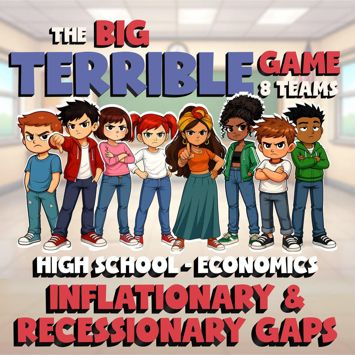 Inflationary & Recessionary Gaps BIG TERRIBLE GAME - No Prep Economics Review