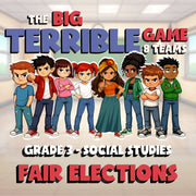 Fair Elections BIG TERRIBLE GAME - No Prep Grade 3 Socials Review Activity