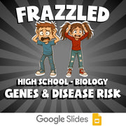 Genes & Disease Risk FRAZZLED Science Game - No Prep Biology Review Activity