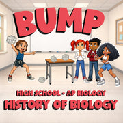 History of Biology BUMP Science Game - No Prep AP Biology Review Activity